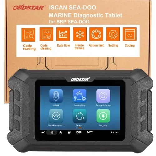Фото Портативный планшет Obdstar Iscan Marine Diagnostic Engine Analyzer для Sea-Doo и всех моделей BRP, ОС Android, ЖК-дисплей, поддержка 2018 года. №3