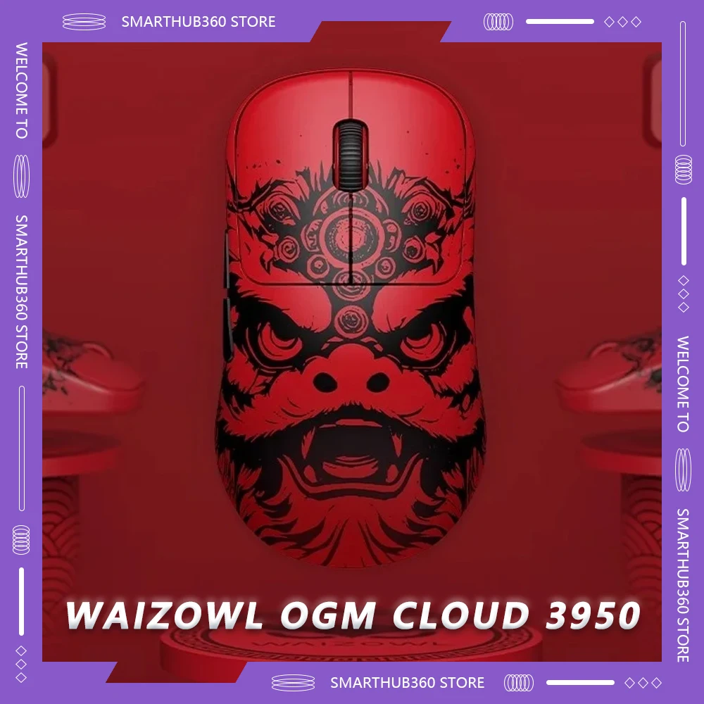 Игровая мышь Waizowl OGM Cloud 3950 для танцев с Львом три режима легкая игровая ПК