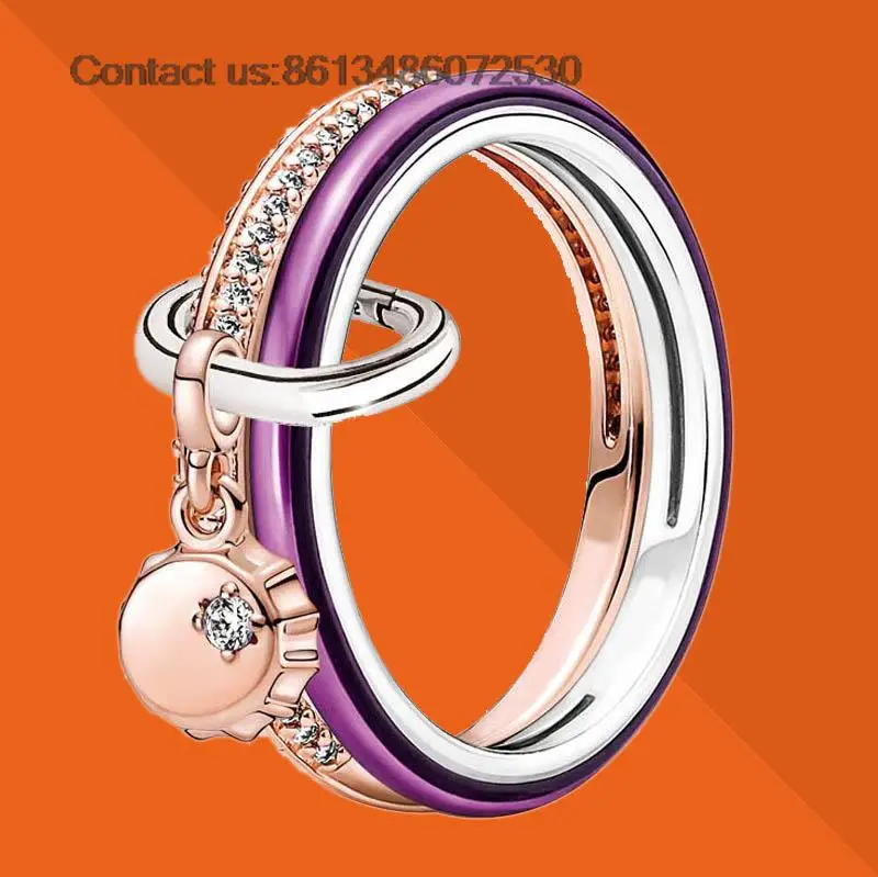 

New 925 Silver Me Styling Lucky Bottle Cap Ring Set Fit Original Brand Diy Fine Jewelry Women Gift For Fine Ring Making