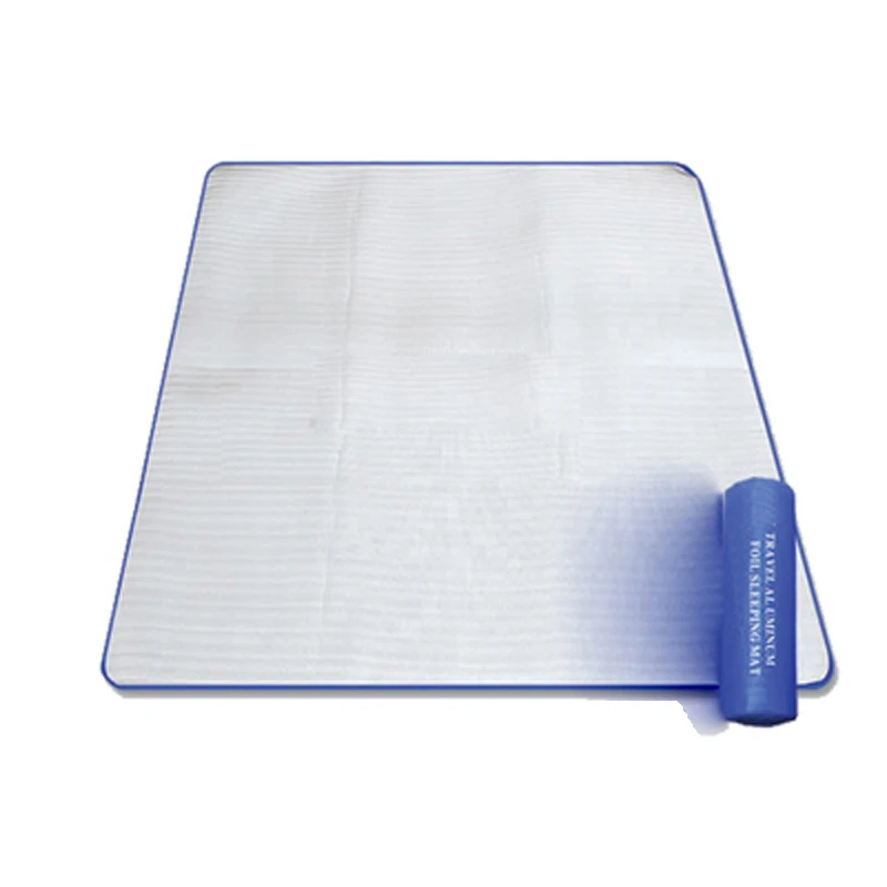 

Двухсторонний коврик из алюминиевой фольги, влагостойкий, для кемпинга, водонепроницаемая уличная Подушка, пляжное одеяло, коврик для сна, ...