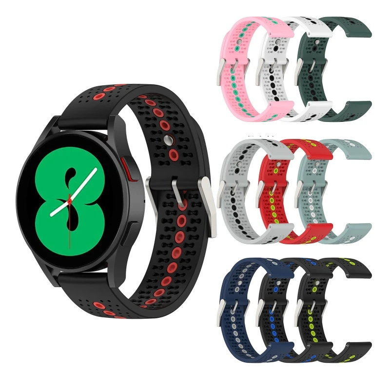 

Silicone Band Compatible with GalaxyWatch 5 Pro Wrist Strap Bracelet Replacement Waterproof Sweatproof Smartwatch Belt K1KF
