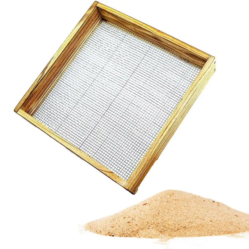 Просеиватель почвы просеиватель из массива дерева гравия ручное просеивание для