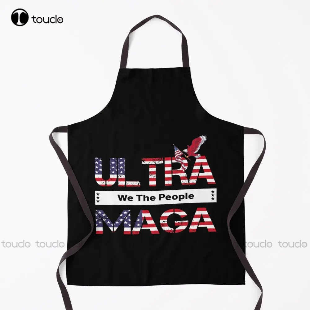 

Ultra Maga And Proud Of It Ultra-Maga We The Peaple Apron Proud To Be Ultra Maga Garden Kitchen Household Cleaning Custom Apron