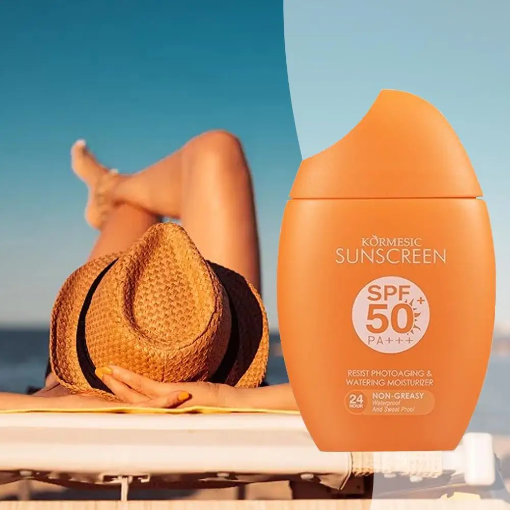 Фото KORMESIC 50 г легкий мультиэффектный солнцезащитный крем увлажняющий SPF50 PA+++ для лица всего тела защитный крем увлажняющий уход за кожей №5