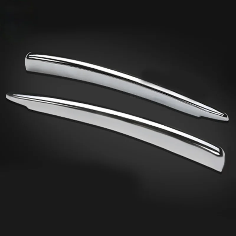 

For Volvo XC90 XC 90 2015 2016 2017 2018 ABS Chrome Front Fog Light Decoration Strips Cover Trim 2pcs Car Styling