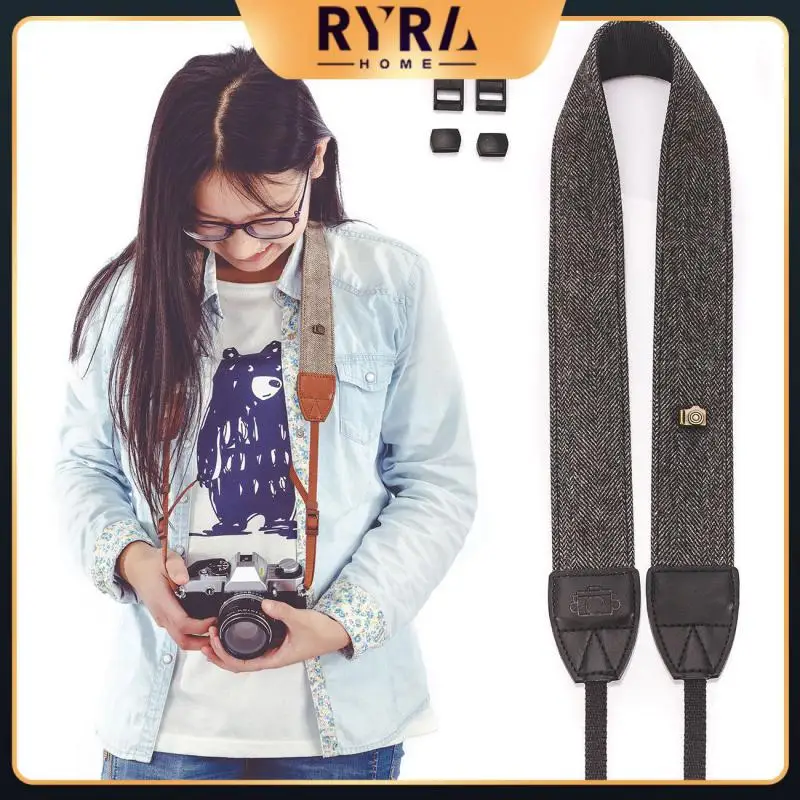 

Durable Camera Strap Brown / Gray Camera Shoulder Neck Strap Comfortable Universal Camera Shoulder Adjustable Accessories
