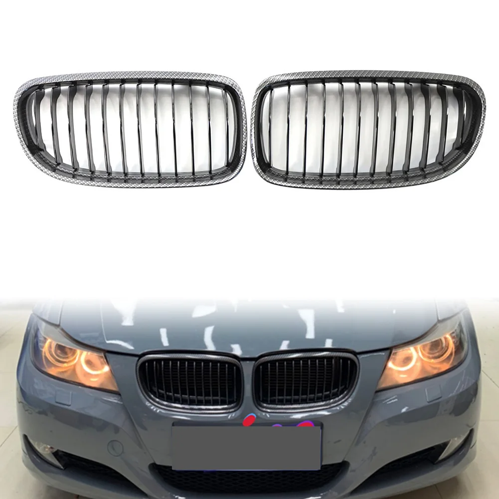 

2Pcs Car Styling Front Kidney Grille Grills For BMW E90 E91 3-Series 328i 335i xDrive 2009 2010 2011 Auto Replacement Parts