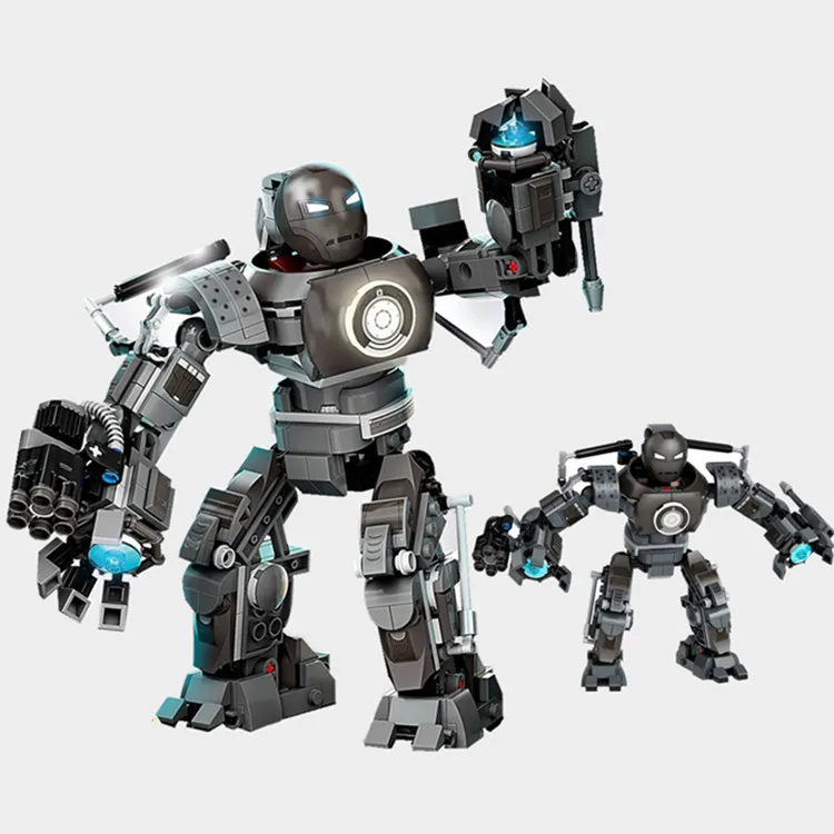 

Disney Iron Monger Marvels Avengers Iron Man MK1 Armor Superheroes Mecha Ironman Stark Model Building Block Bricks Toys