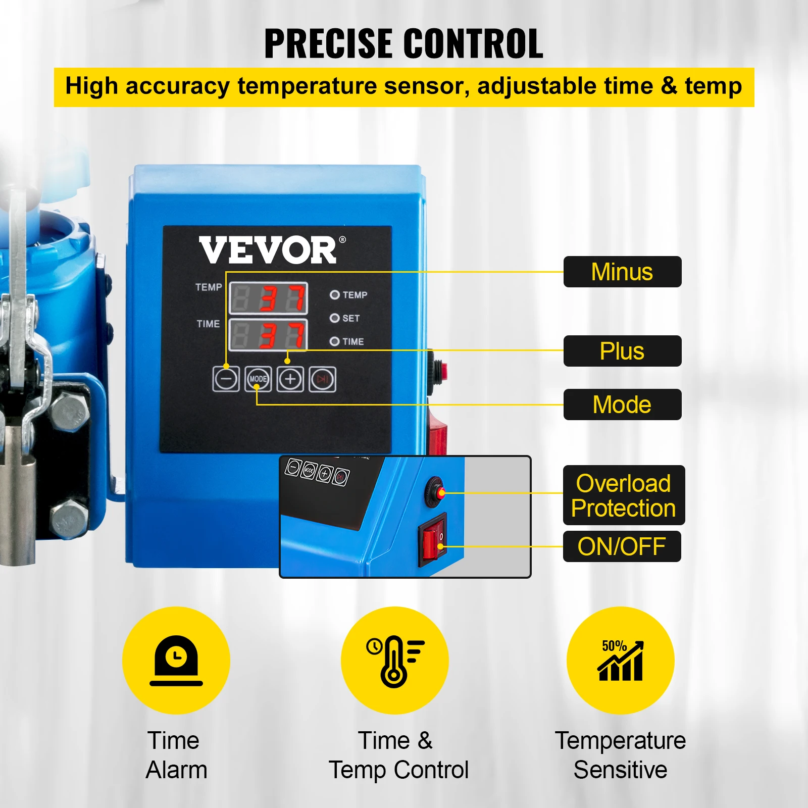 VEVOR 12X15 дюймов 5 в 1 тепловой пресс машина передачи нагревательные катушки