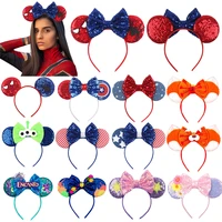 disney spiderman mickey ears headband mirabel cosplay hairband adult kids hair accessories for girl headwear gift july 4th day
