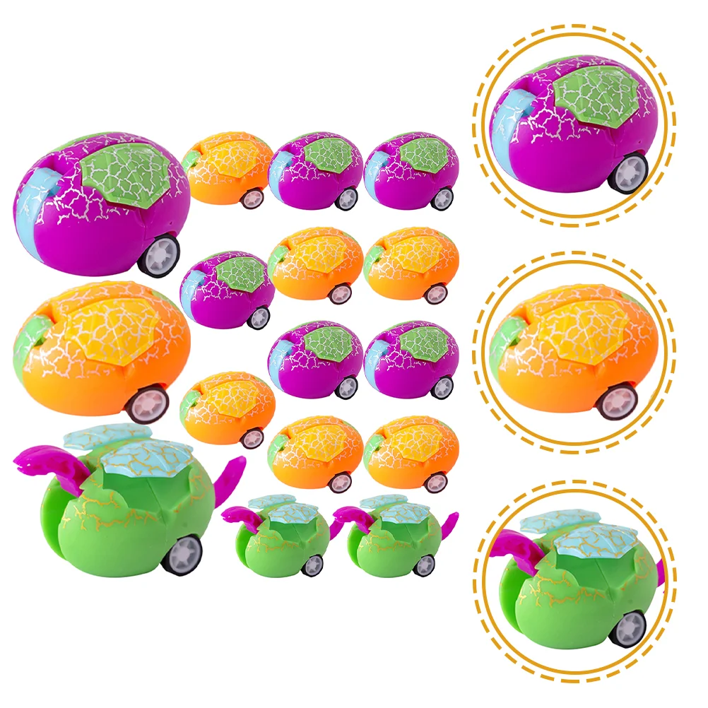 

16 Pcs Kids Party Favors Go Kart Motor Kids Plaything Nativity Toys Kids Dinosaur Egg Pull Back Car Mini Wind Cars