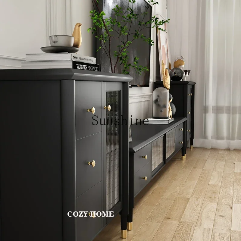 Черный ретро-стеклянный светильник Changhong роскошная скандинавская прикроватная