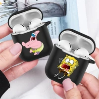 funny cute anime airpods pro 1 2 silicone wireless bluetooth earphone cover soft silicone black earphone cover