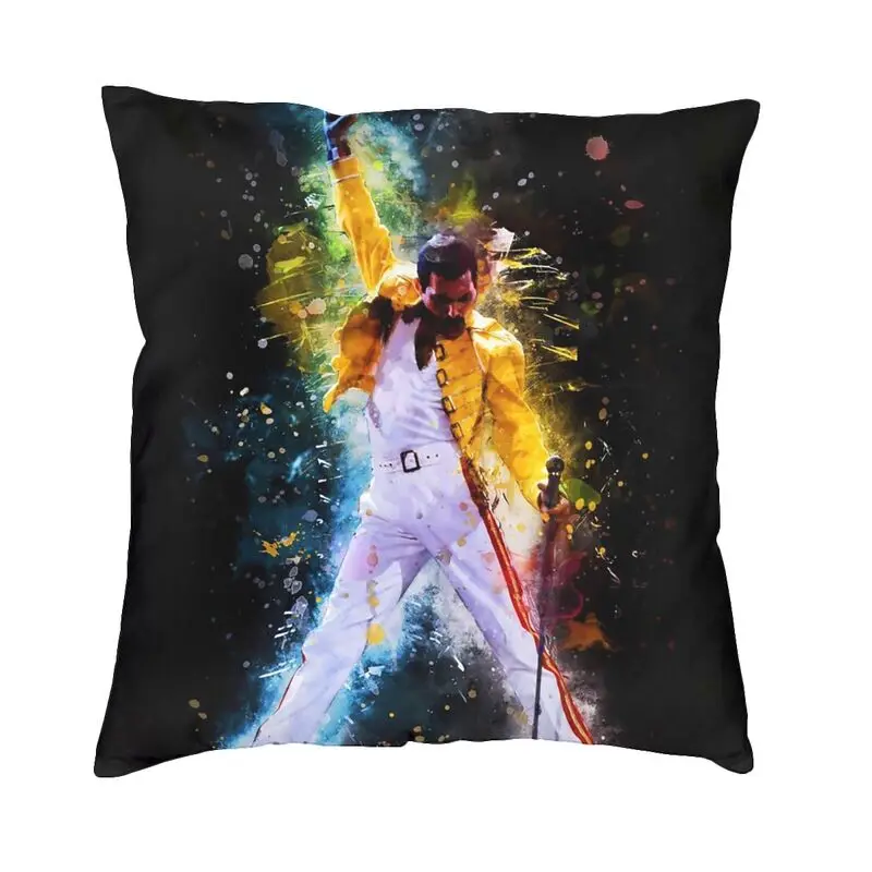 

Наволочка для подушки в британском стиле с изображением рок-группы Freddie Mercury, двухсторонняя наволочка с 3D-принтом певицы-Songwriter, наволочка 45x45...