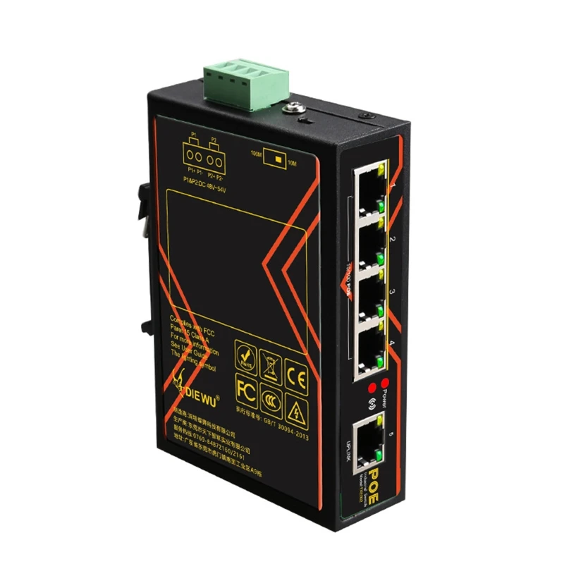 

5-портовый коммутатор Ethernet 10/100 Мбит/с LAN RJ45 Wlan хаб коммутатор для настольного ПК