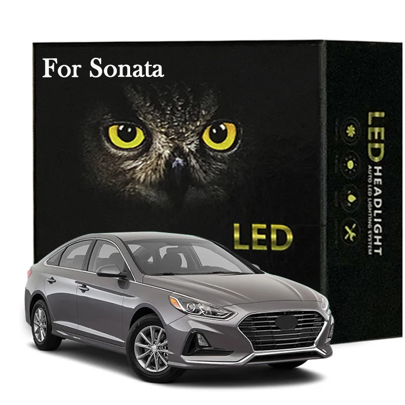 

Led Interior Light Kit For Hyundai Sonata 1989 - 2015 2016 2017 2018 2019 2020 LED Bulbs Dome Map Reading Canbus