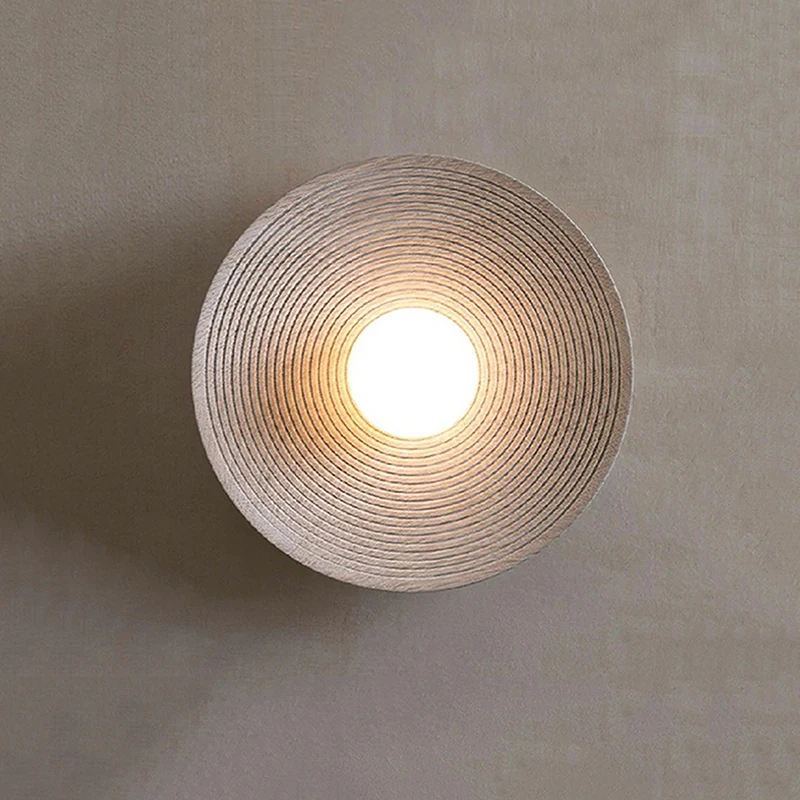 Украшение интерьера дома настенный светильник в японском стиле ваби-саби смола