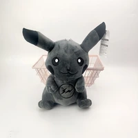 20cm cartoon anime black lightning pikachu doll pokemon doll pokemon children plush toys birthday gifts for children