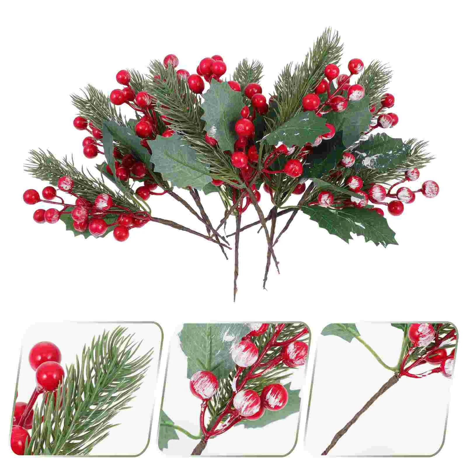 

12Pcs Natural Berry Wreaths Festival Pendants Christmas Tree Decorations
