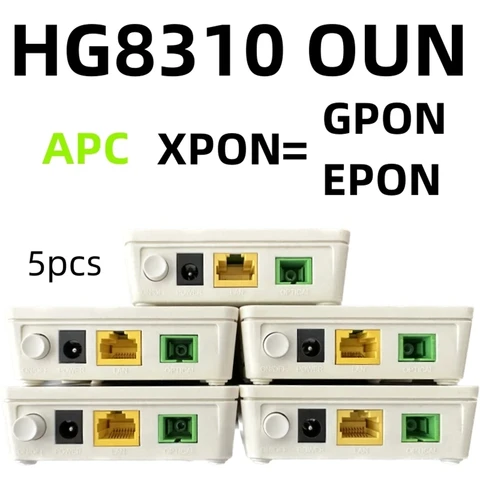 Маршрутизируется для HG8310M APC XPON GPON EPON ONU HG8010H С одним портом Подходит для терминального маршрутизатора FTTH класса оптоволокна EU Plug Прост в Использовании
