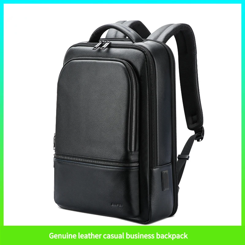 

Large Capacity Leather Backpack for Men with Business and Casual Style