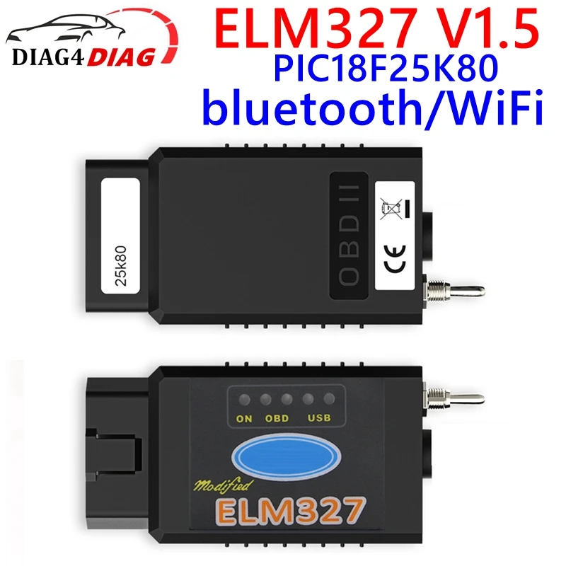 ELM327 V1.5 PIC18F25K80 чип BT WiFi для Ford FORS can переключатель OBD-сканер автомобильный диагностический инструмент Многоязычный автомобильный считыватель кодов
