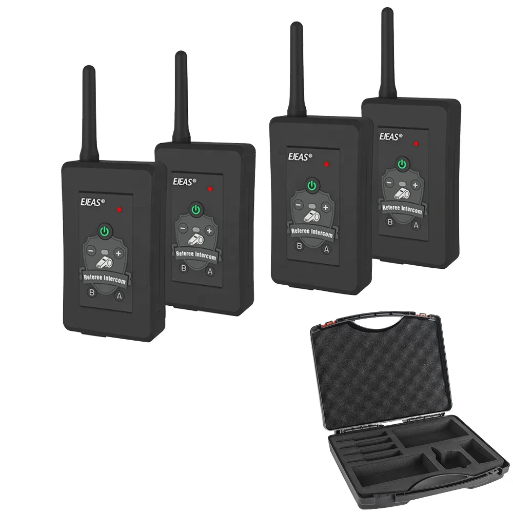 Полнодуплексная 2-сторонняя Bluetooth-система связи для 4-рефери