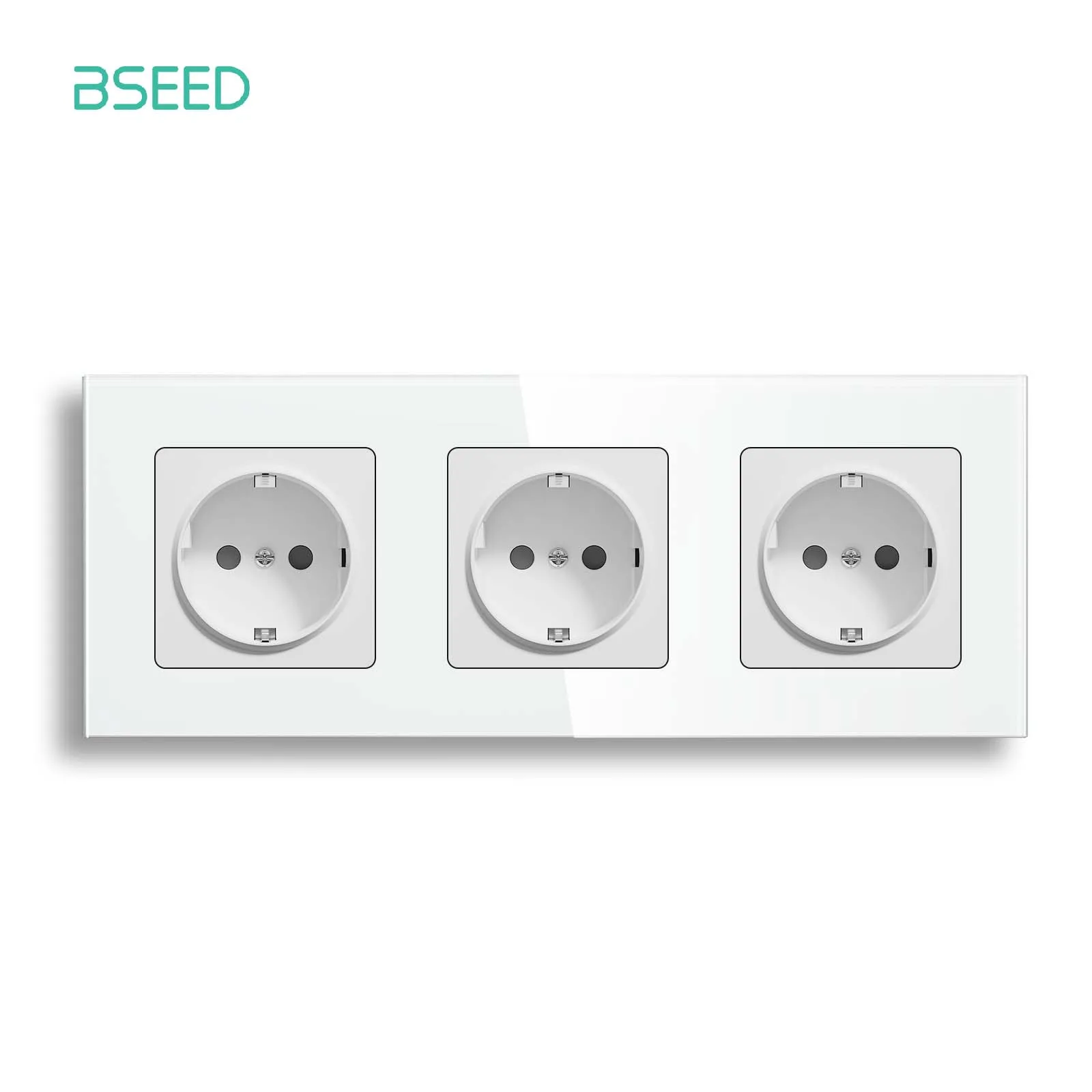 

BSEED Тройная стеклянная розетка 16А 86х86 мм