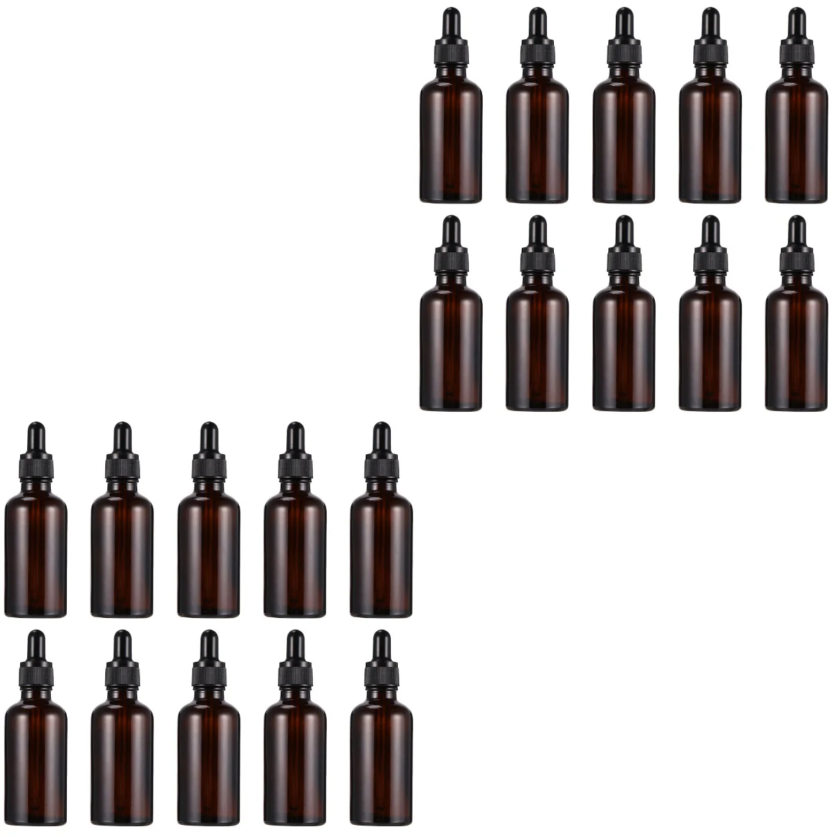 

20 Pcs Glass Vial Essential Oil Bottle Refillable Storage Bottles Dropper Portable Anti-leak Lightweight Lotion Travel