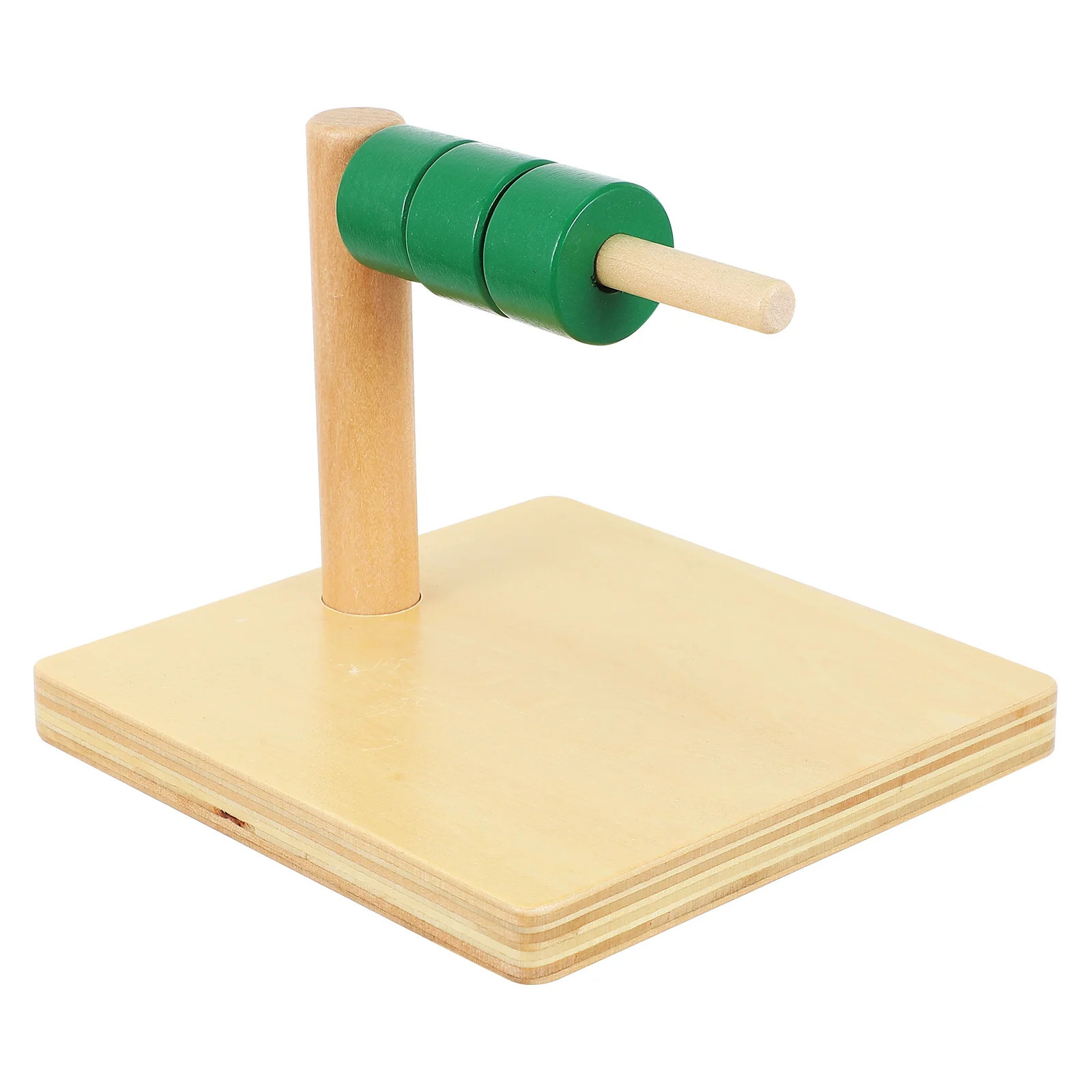 

Baby Montessori Material Cylindrical Ring Toy Wooden Toys Early Education Supply