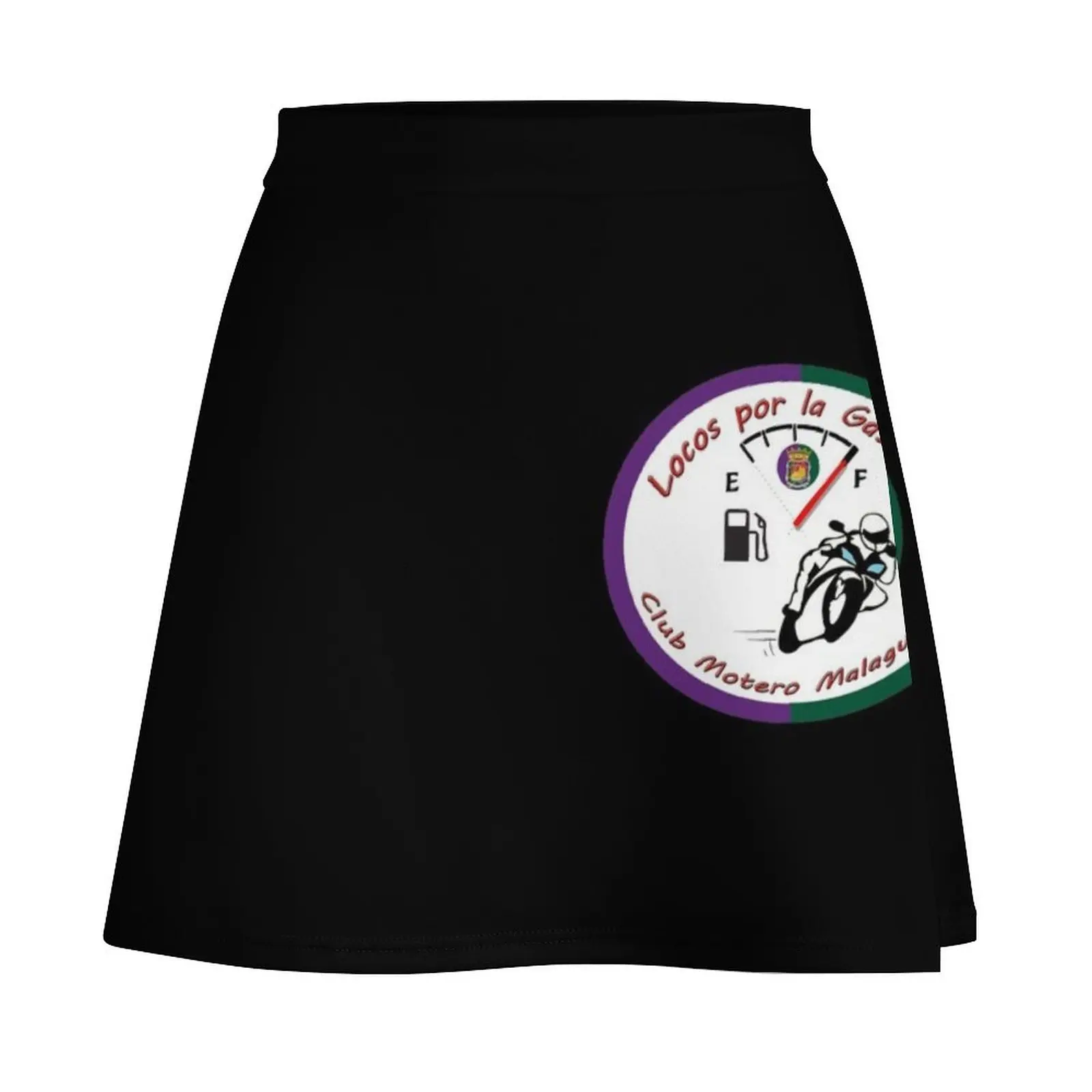 CRAZY FOR GASOLINE - CLUB MOTERO MALAGUENO Мини-юбка юбка одежда в корейском стиле женская 2025 Mini