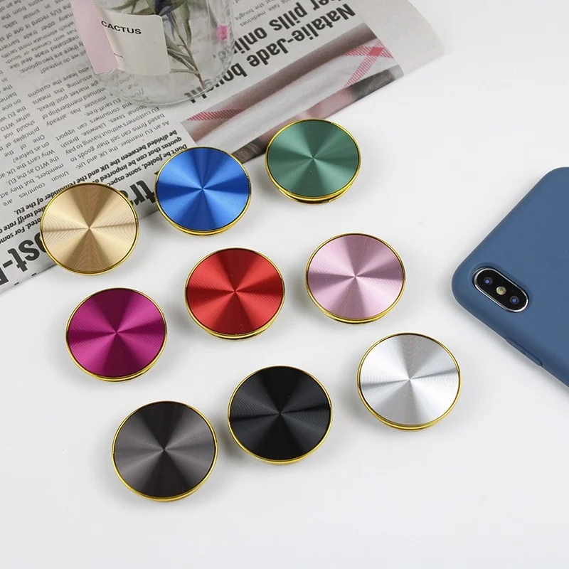 air sac mobile cellphone expanding finger holder grip tok cute cd pattern folding telephone support for iphone phone accessories free global shipping