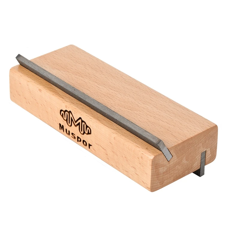 

Muspor 2-In-1 Guitar Pinset Maple Bevelling File 35° And 90° Angle Dual Bevelling File Repair Tool