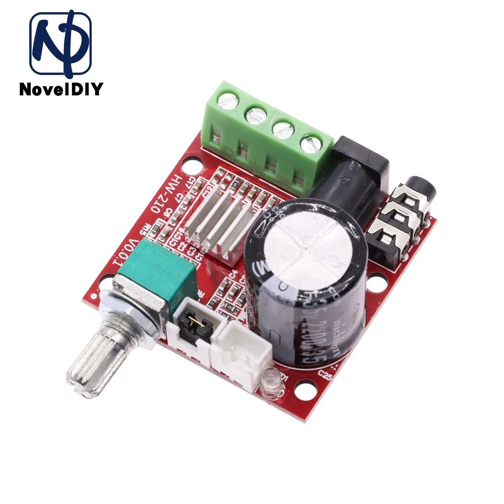 Горячая Распродажа 12V Mini Hi-Fi PAM8610 плата аудио стереоусилителя 2X10W двухканальный D