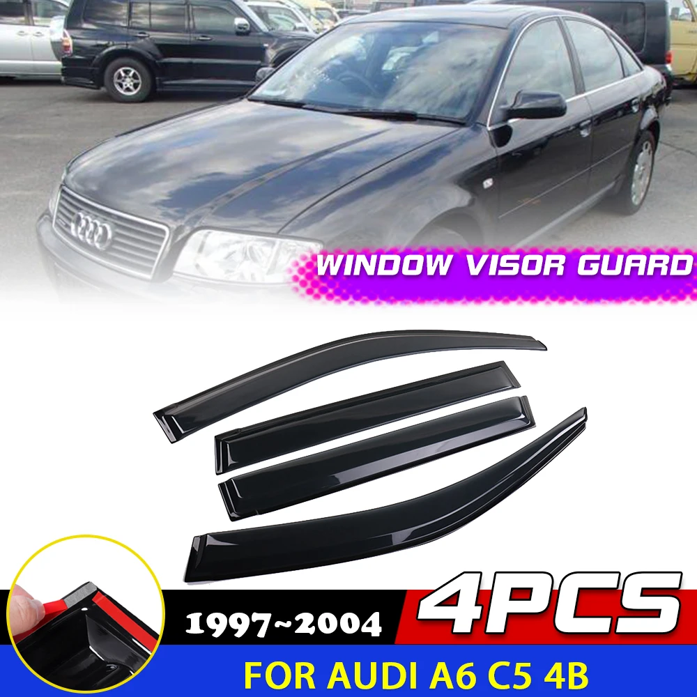 Козырек для окон автомобиля Audi A6 C5 4B 1997 ~ 2004 1998 1999 2000 2001 2002 2003 вентиляционная дверь