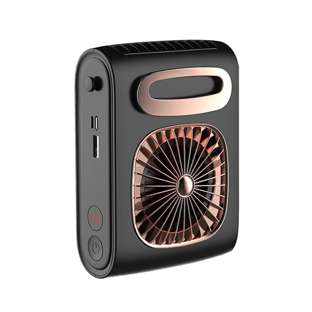 

10000MA Portable Waist Fan USB Air Conditioning Hanging Neck Mini Fan Exhaust Fan Outdoor Sports Air Conditioning A