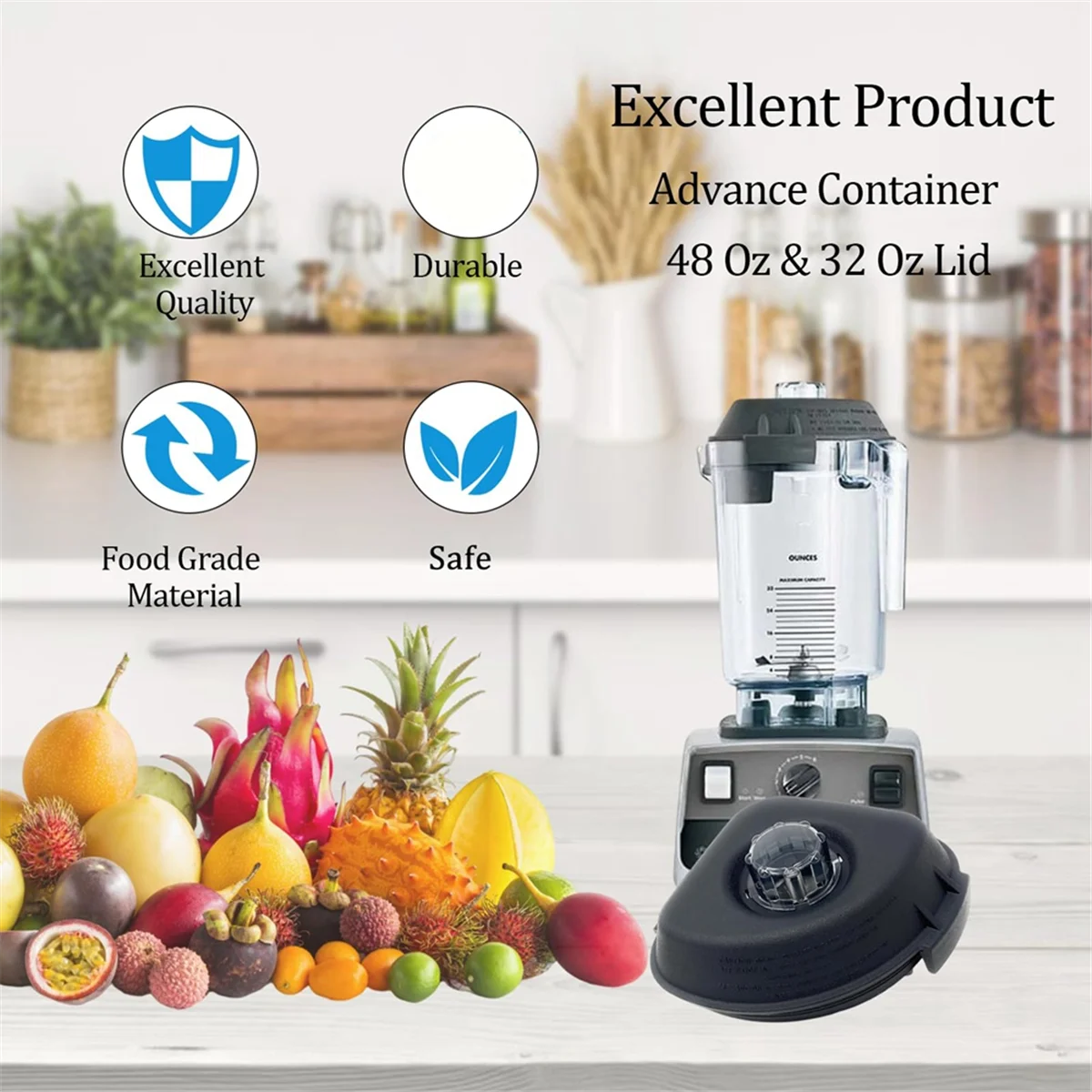 Крышка контейнера Vitamix Advance 48 и 32 унции для VM0145 Quiet One верхняя крышка блендера