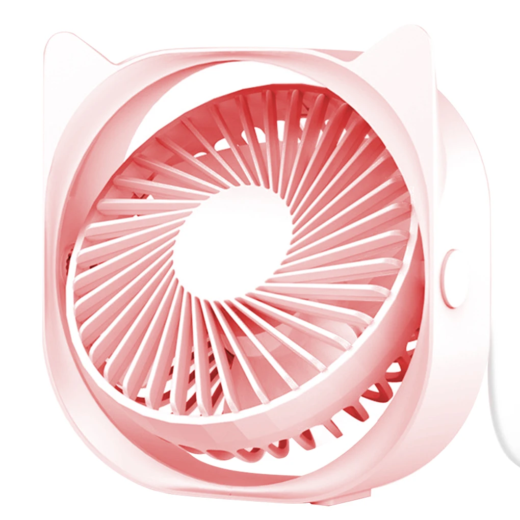 

USB Mini Desktop Fan 360 Degrees Angle Adjustable Portable Electric Fan 3 Wind Speed Adjustable Mini Fan Summer Cooling Tools