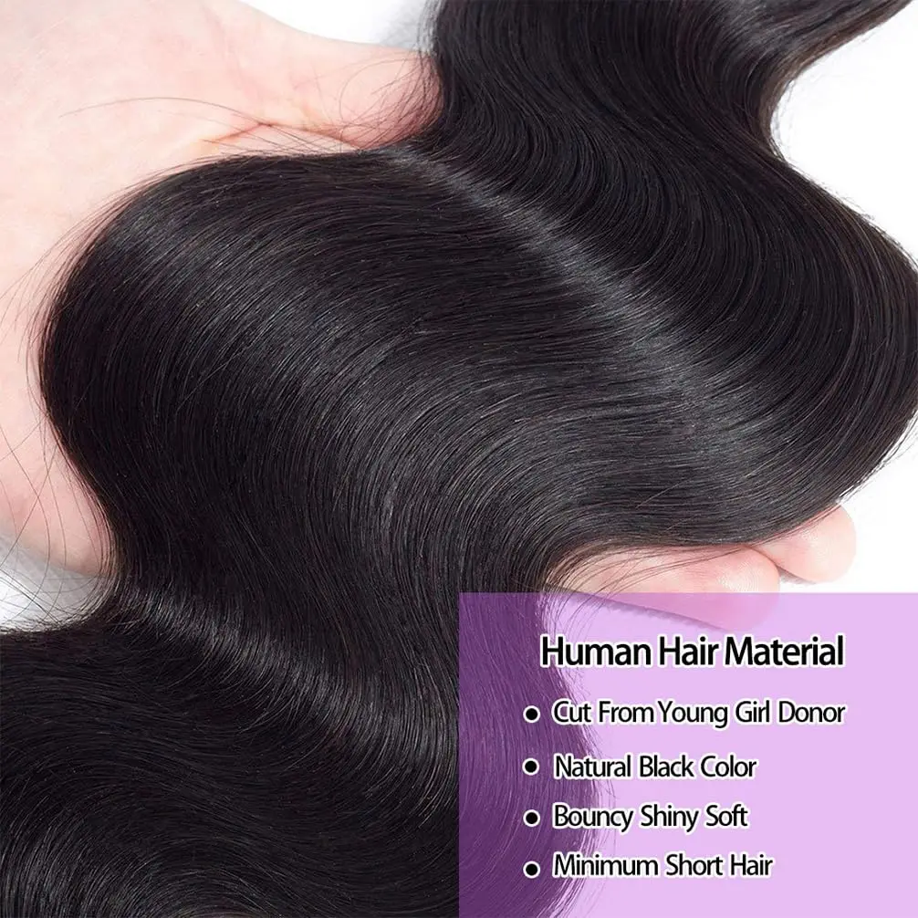 100% натуральные человеческие волосы для наращивания 12-30 дюймов 1/2/3/4 шт.