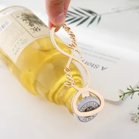 wholesale alloy gold silver beer bottle openers tools party gifts love forever wedding favors for guests beer bottle opener gift