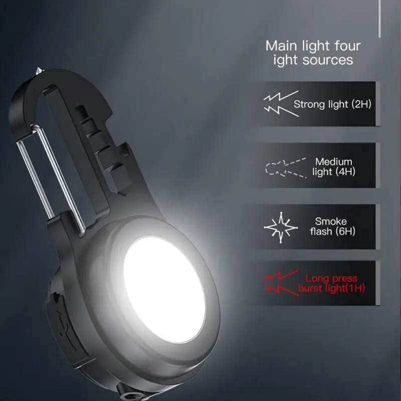 

Cob Light Emergency Lamp Usb Charging Keychain Light Hand Pressure Power Portable Fishing Accessories Fishing Torch Desk Lamp