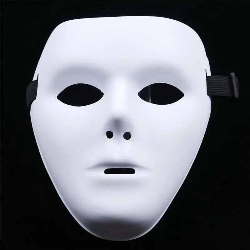 

1Pc Plastic Ghost Dance Mask White Night Grimace Mask for Bar Nightclub Party Props Supplies Costume Discos Halloween Party Mask