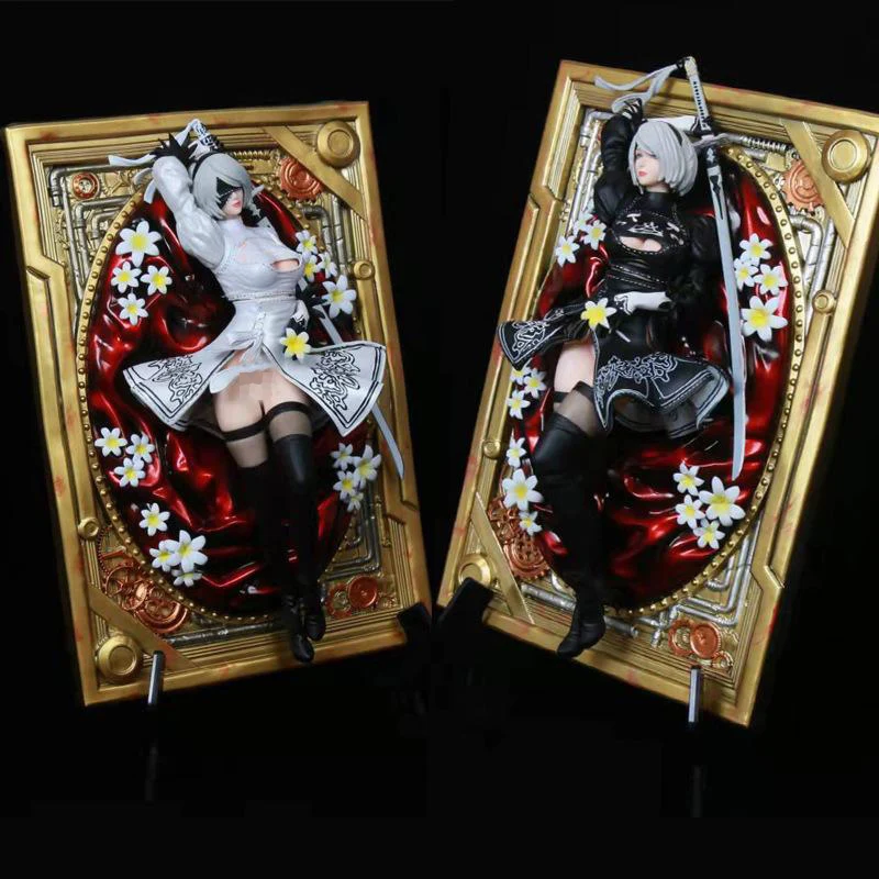 

Nier:automata Photo Frame 2b Miss Sister Statue Gk Figure Manga Beauty God Ornament Model Toys