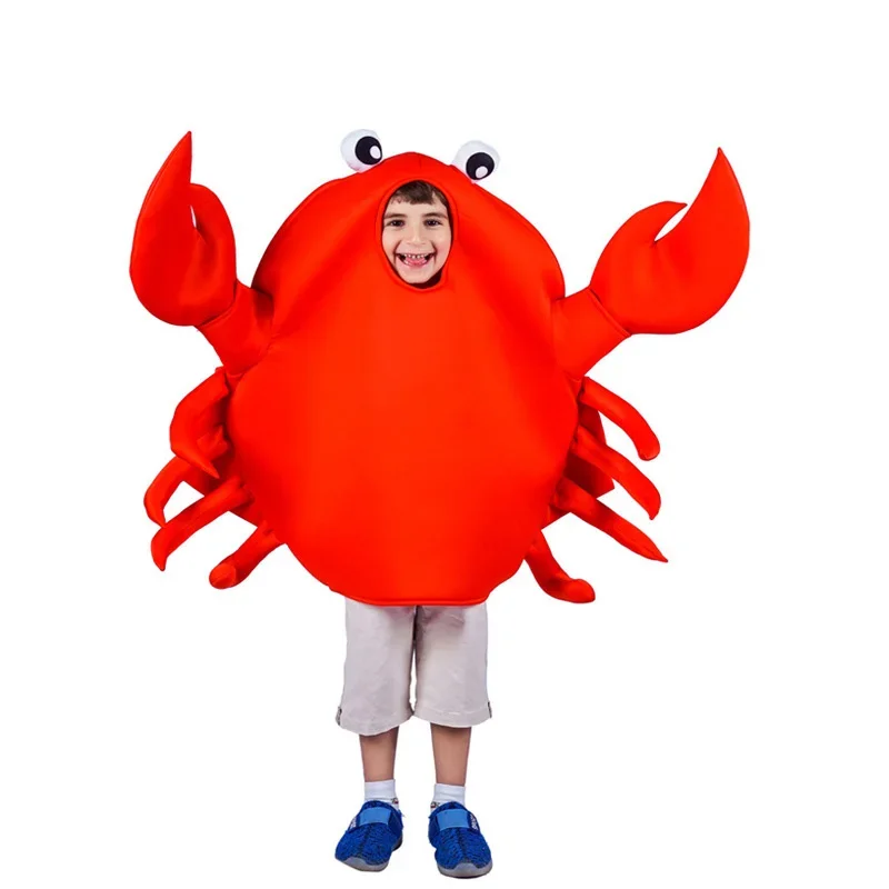 

Unisex Adult Children Crab Lobster Costumes Men Women Sponge Suit Purim Halloween Party Fancy Dress Cosplay