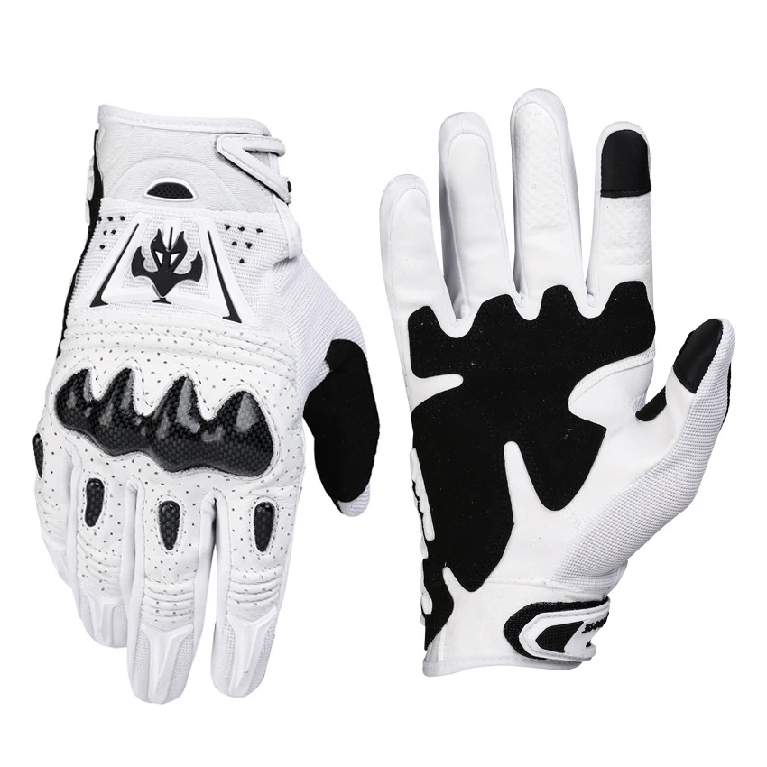 

Мужские мотоциклетные перчатки из натуральной овчины, противоскользящие защитные байкерские перчатки для мотокросса, аксессуары для мотоциклов