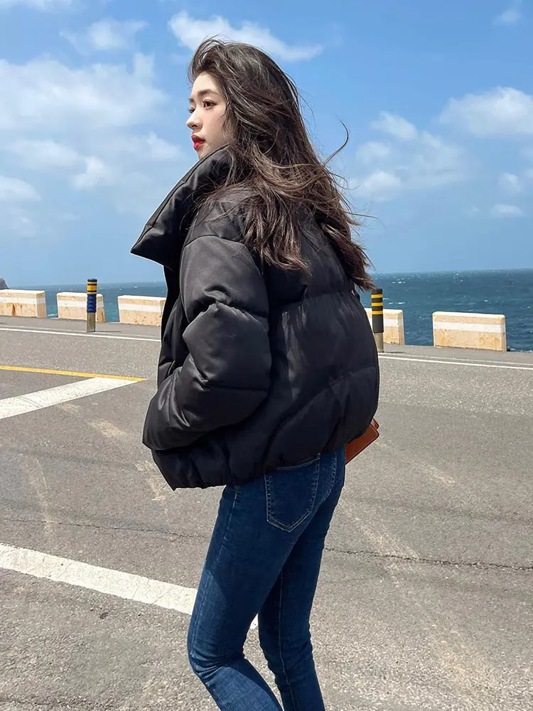 MEILLY DOLPHIN 2023 New Women's Winter Coats Short Warm Down Basic Jacket Coat Fashion Stand Collar Outwear Female Korean Jacket