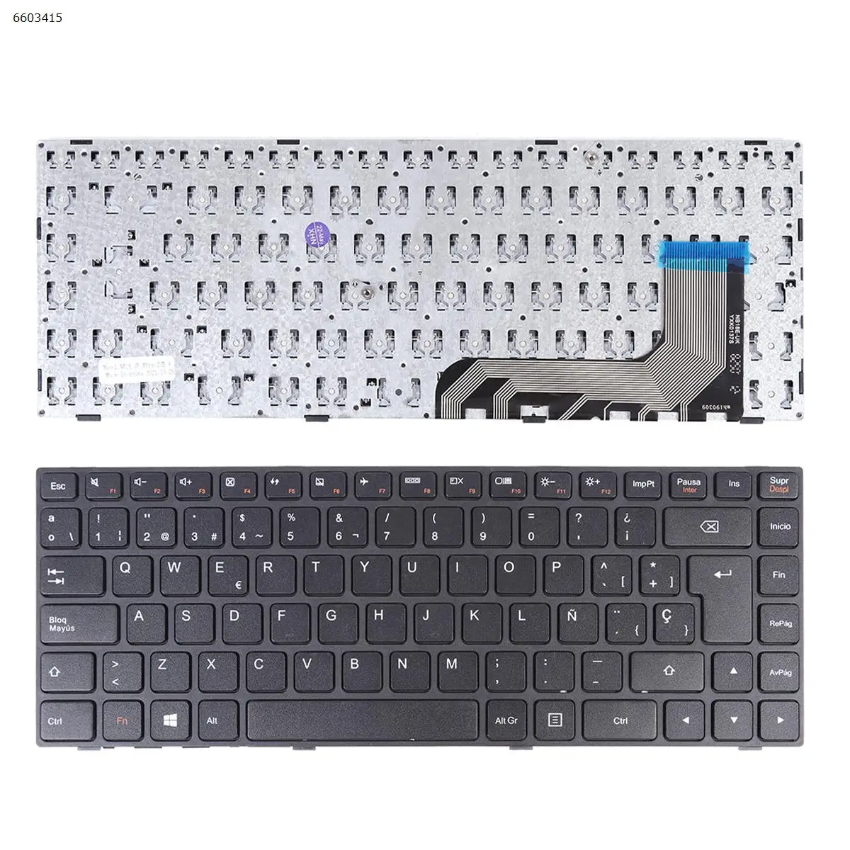 

SP Клавиатура для ноутбука LENOVO Ideapad 100-14IBY черная рамка