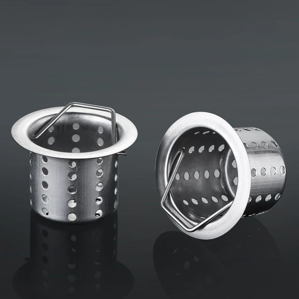 

4pcs/pack Hair Catcher Kitchen Bathroom Sink Wash Basin Stainless Steel Shower Home Bathtub Drain Filter Anti Clogging Stopper