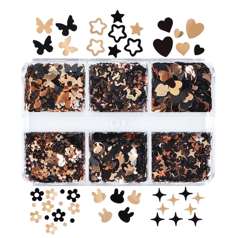 

Art Flakes Valentine Heart Sequins Hollow Star Bunny