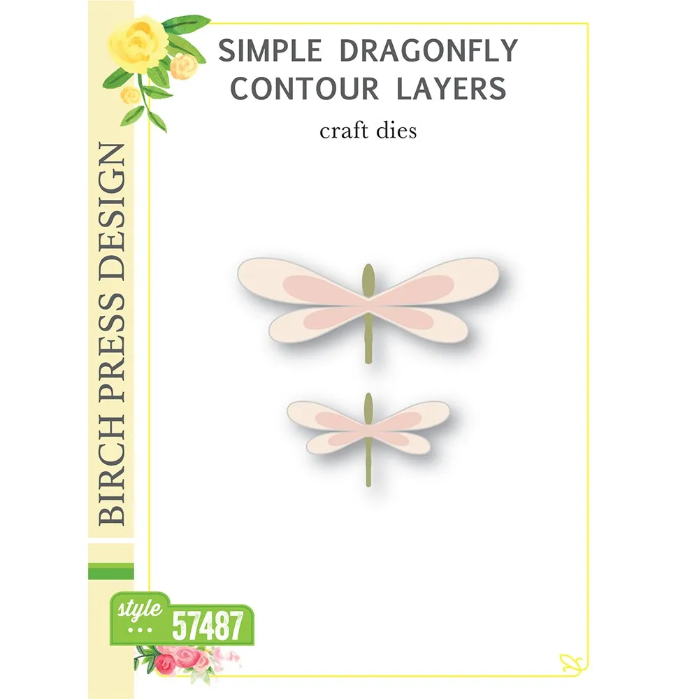 

2022 New Simple Dragonfly Contour Layers Metal Cutting Dies Diy Scrapbooking Cards Album Paper Crafts Decoration Embossing Molds
